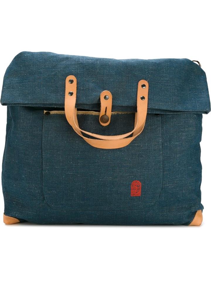 Ermanno Gallamini Contrast Handle Oversized Tote