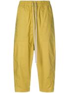 Rick Owens Drkshdw Drawstring Cropped Trousers - Yellow & Orange