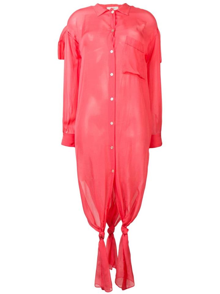 Forte Forte Coral Shirt Dress - Pink
