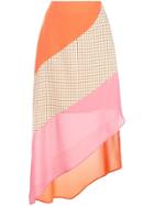 Rejina Pyo Colour Block Asymmetric Skirt - Multicolour