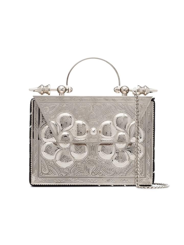 Okhtein Mini Square Cross-body Bag - Metallic