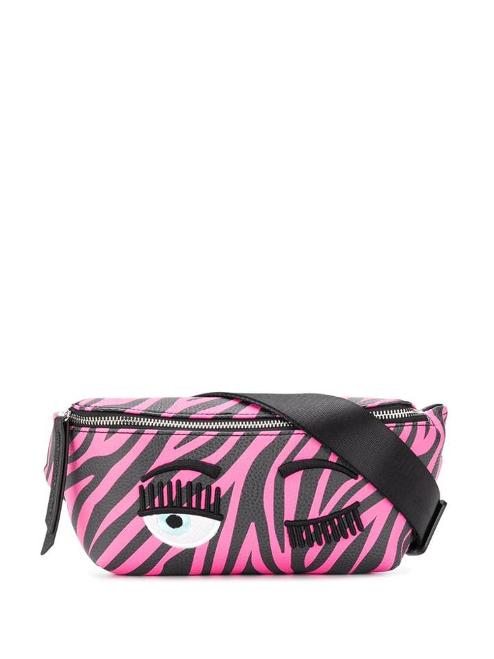 Chiara Ferragni Flirting Zebra Belt Bag - Pink