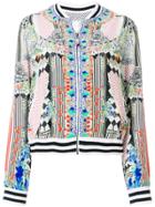 Camilla Abstract Print Bomber Jacket - Multicolour