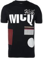 Mcq Alexander Mcqueen Mixed Print T-shirt, Men's, Size: Large, Black, Cotton