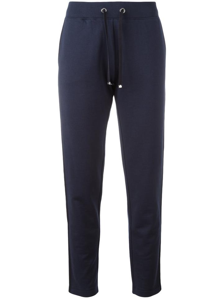 Moncler Fleece Track Pants, Size: Small, Blue, Cotton