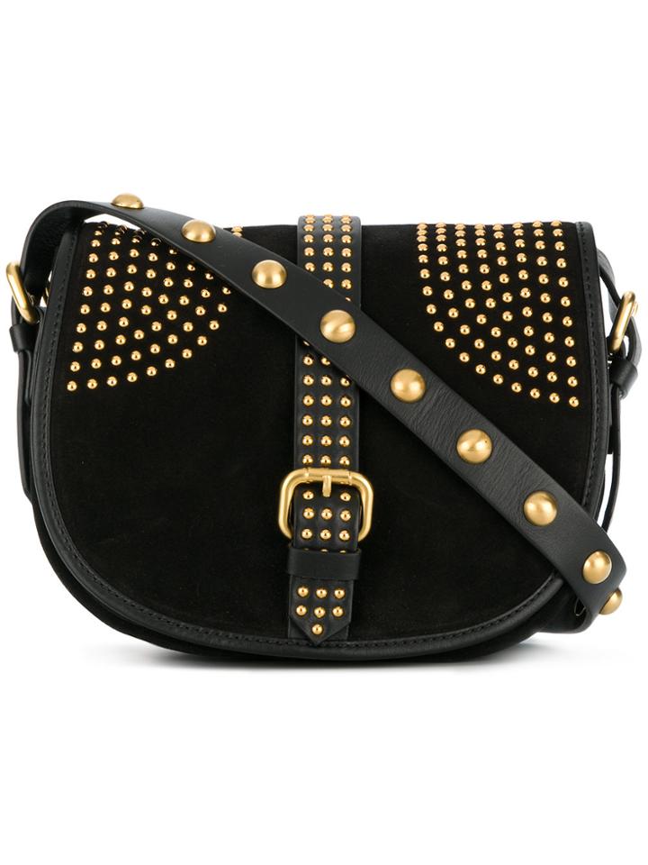 Red Valentino Studded Saddle Bag - Black