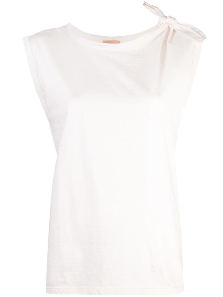 Nude Vest Top - White