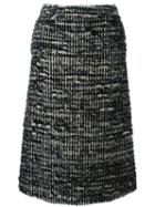 Simone Rocha A-line Skirt, Women's, Size: 8, Black, Cotton/nylon/polyester/wool