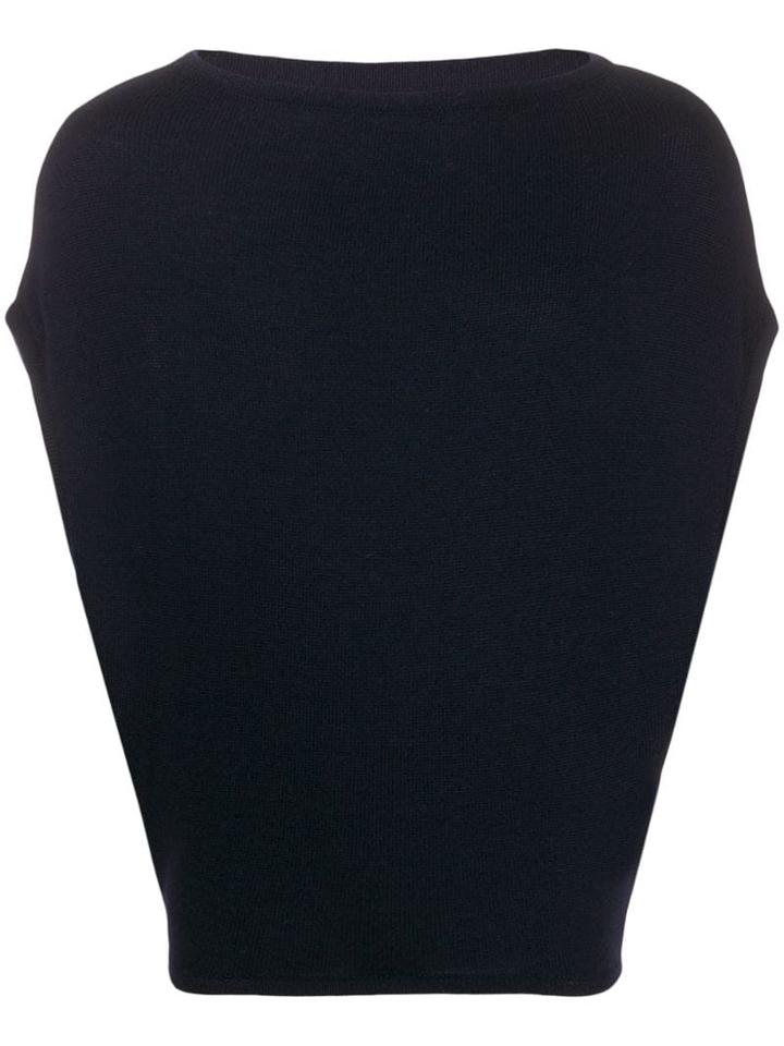 Société Anonyme Boat-neck Knit Jumper - Blue