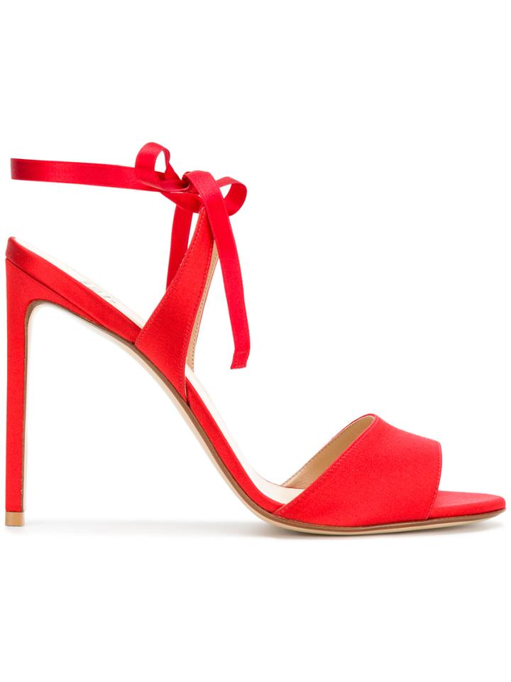 Francesco Russo Wrapped Ankle Sandals - Red