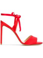 Francesco Russo Wrapped Ankle Sandals - Red