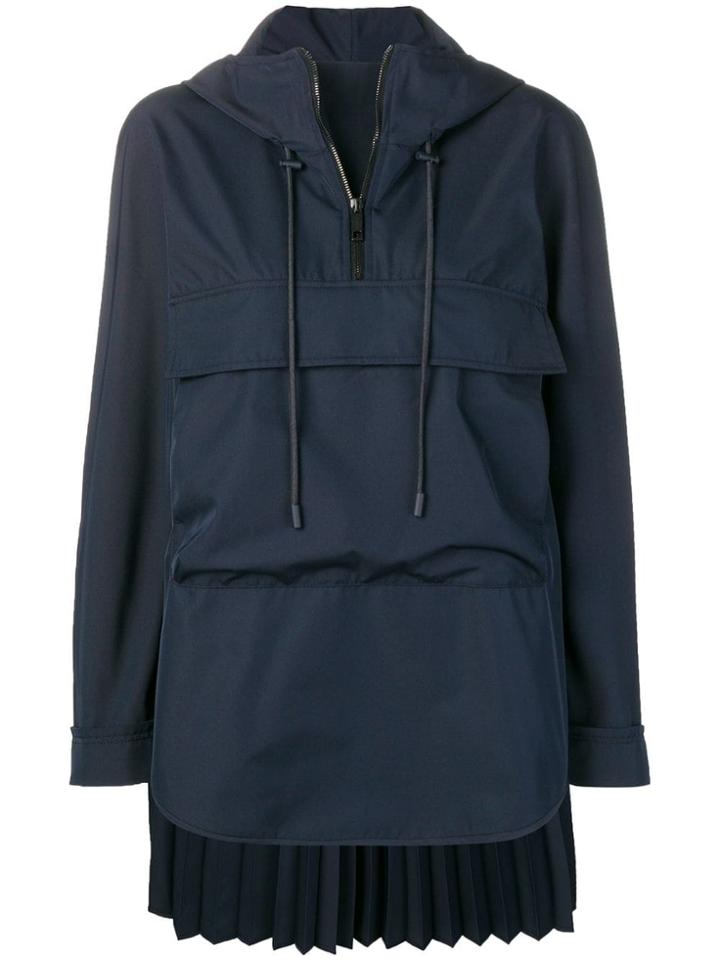 Sportmax Front Large Pocket Windbreaker - Blue