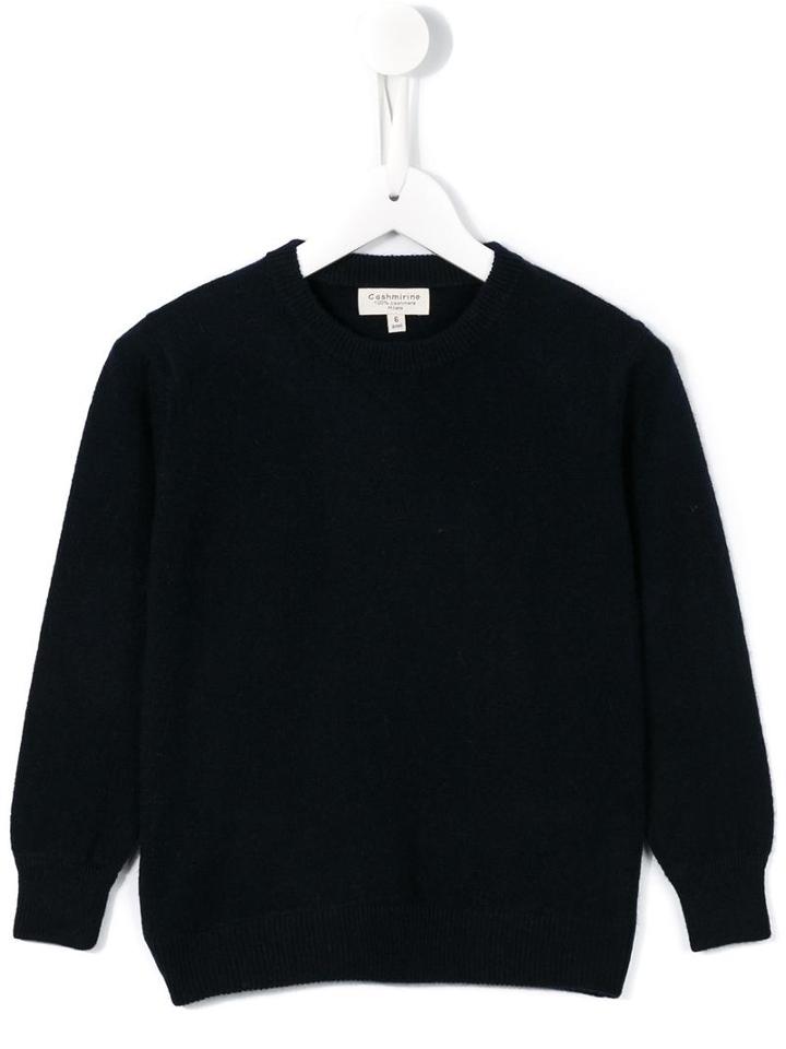 Cashmirino Crew Neck Jumper, Toddler Boy's, Size: 12 Mth, Blue