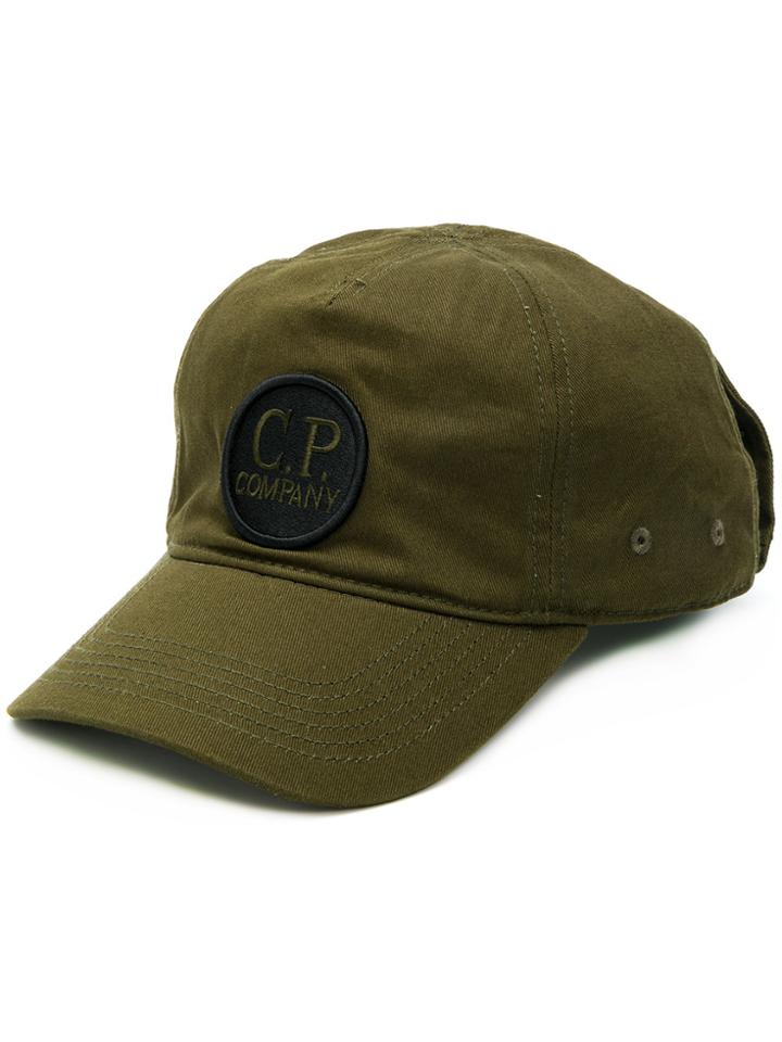 Cp Company Embroidered Logo Baseball Cap - Green
