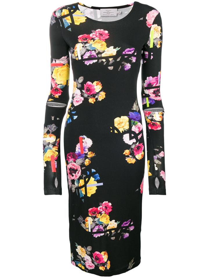 Preen By Thornton Bregazzi Floral Dress - Black