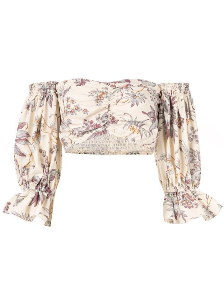 Sir. Cropped Off-the-shoulder Top - Yellow