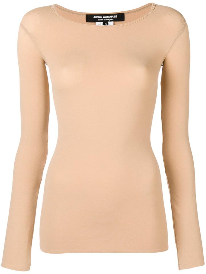 Junya Watanabe Long-sleeve Fitted Top - Nude & Neutrals