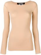 Junya Watanabe Long-sleeve Fitted Top - Nude & Neutrals