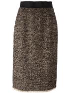 Dolce & Gabbana Tweed Pencil Skirt