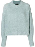 Isabel Marant Cropped Boxy Sweater - Blue