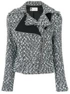 Lanvin Tweed Double Zipper Jacket - Black