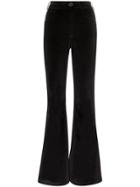Rockins High-waisted Flared Trousers - Black