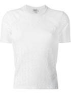 Kenzo Wavy Knit Top, Women's, Size: Small, White, Polyester/viscose