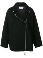 T By Alexander Wang Oversized Biker Jacket - Black