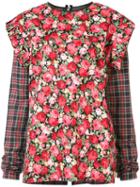 Les Animaux - Ruffle Longsleeve Top - Women - Cotton - S, Cotton