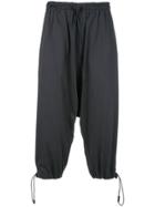 Y-3 Drawstring Jersey Trousers - Black