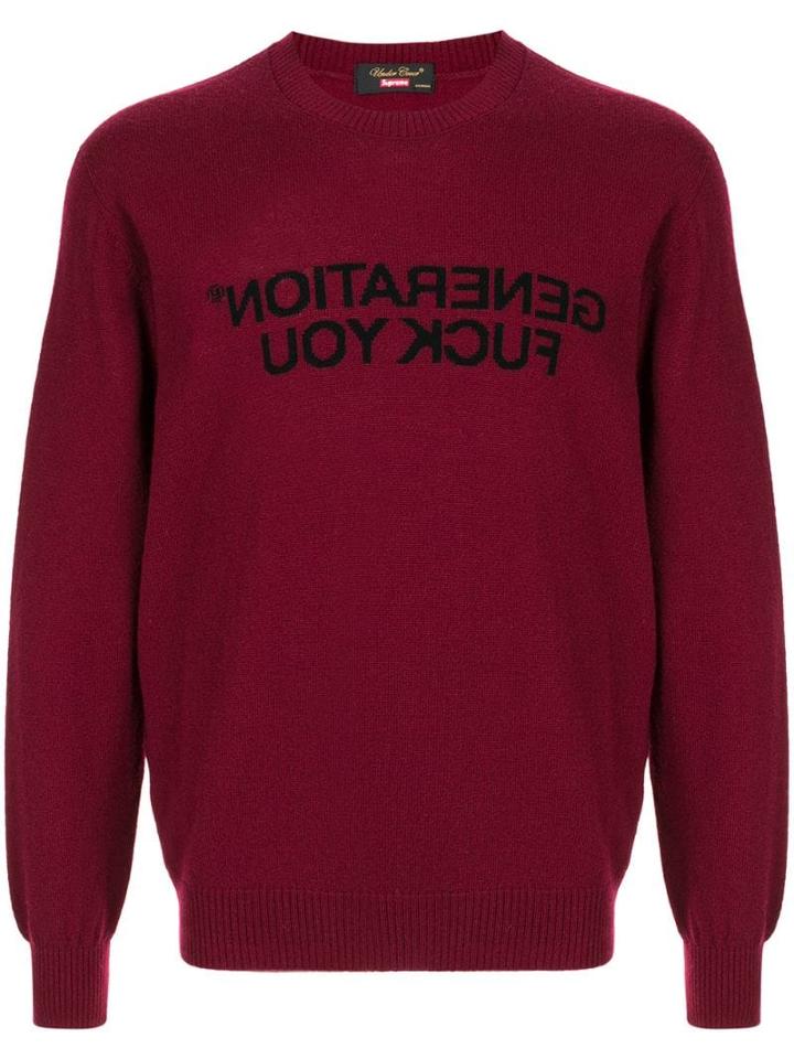 Supreme Undercover Gfu Crewneck Jumper - Red