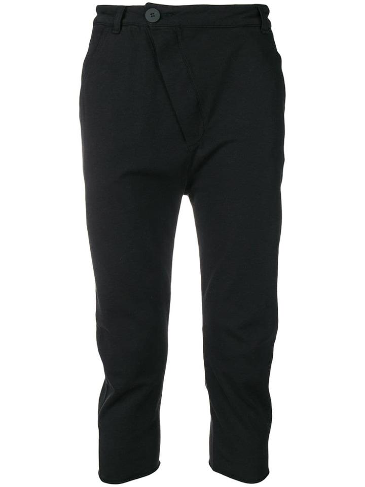 Thom Krom Cropped Trousers - Black