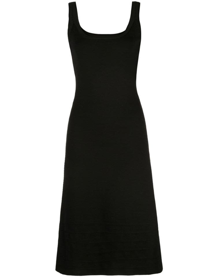 Narciso Rodriguez Knitted Midi Dress - Black