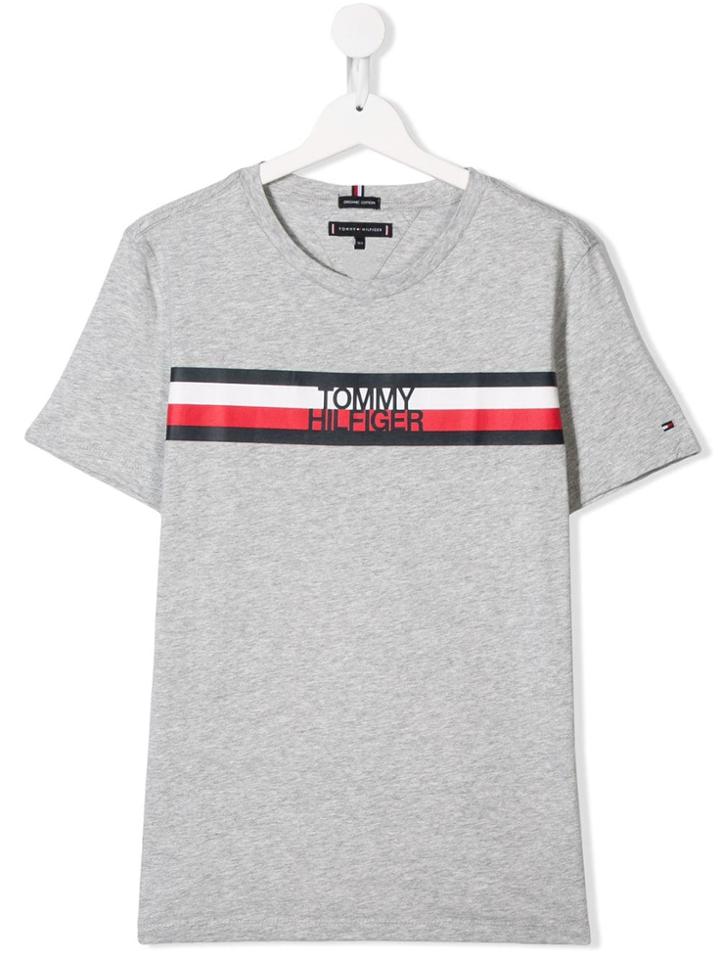 Tommy Hilfiger Junior Logo T-shirt - Grey