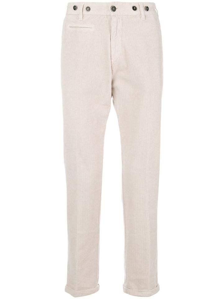 Barena Corduroy Straight Trousers - Neutrals