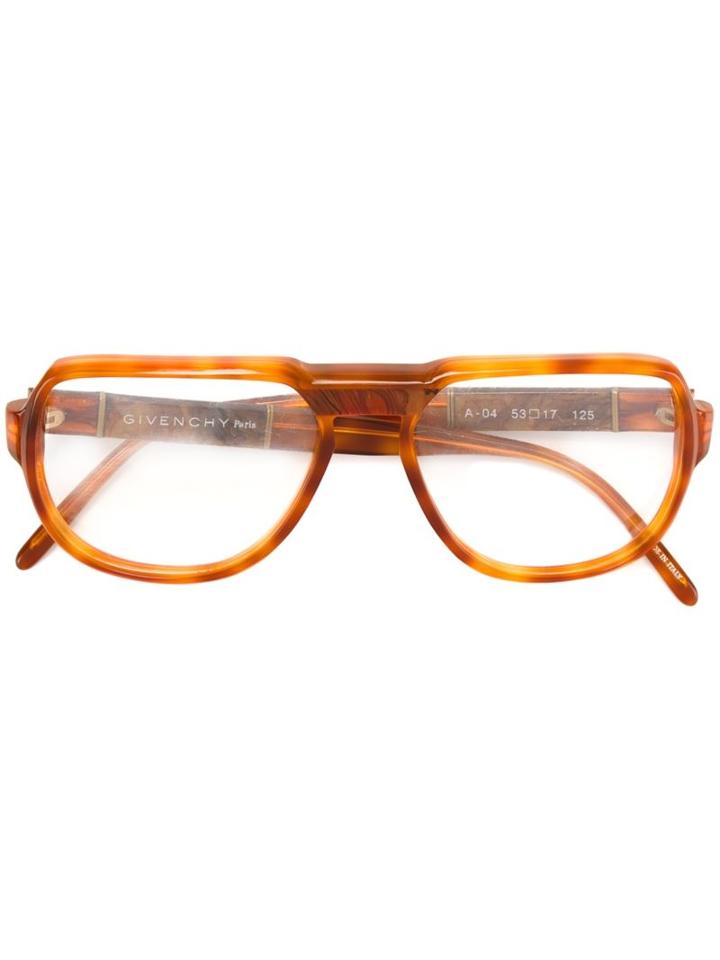Givenchy Vintage Round Frame Glasses, Brown