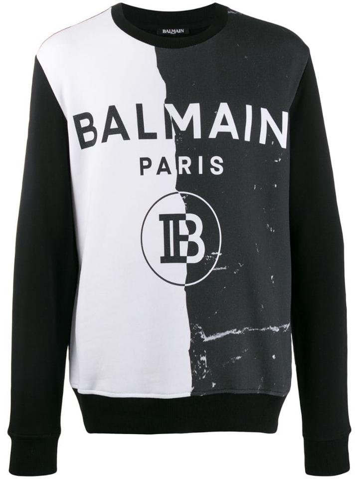 Balmain Monochrome Logo Sweatshirt - Black