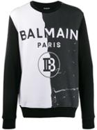 Balmain Monochrome Logo Sweatshirt - Black