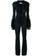 Le Petite Robe Di Chiara Boni Ruffle Front Jumpsuit - Black