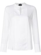Giorgio Armani Keyhole Detail Blouse - White