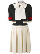 Gucci - Pussy Bow Dress - Women - Spandex/elastane/rayon/viscose/metallic Fibre - M, Blue, Spandex/elastane/rayon/viscose/metallic Fibre
