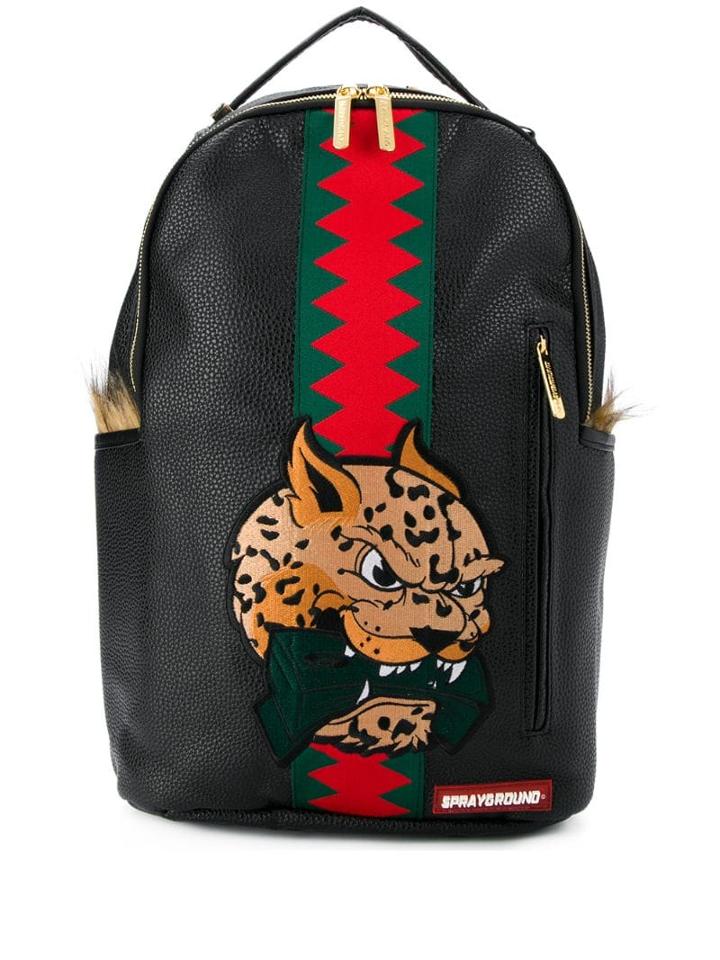 Sprayground Leopard Money Backpack - Black