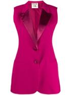 Semicouture Tailored Waistcoat - Pink
