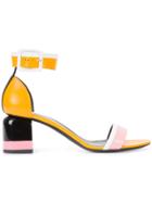 Pierre Hardy Colour Block Sandals - Yellow & Orange