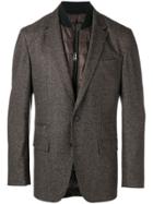Boss Hugo Boss Layered Padded Detailed Blazer - Brown