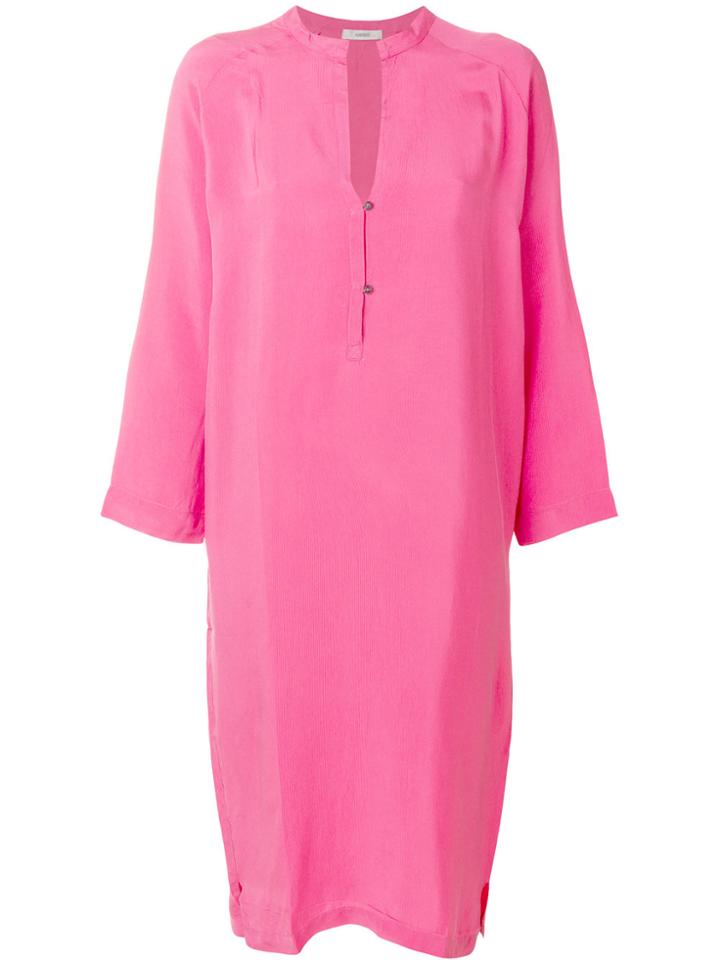 Humanoid V-neck Dress - Pink & Purple