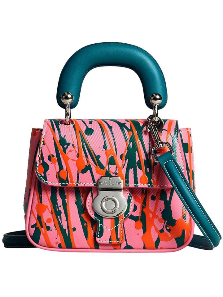 Burberry Mini Dk88 Top Handle Bag - Pink