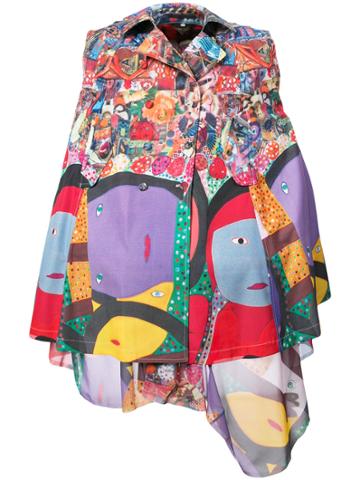 Comme Des Garçons Printed Runaway Dress - Multicolour