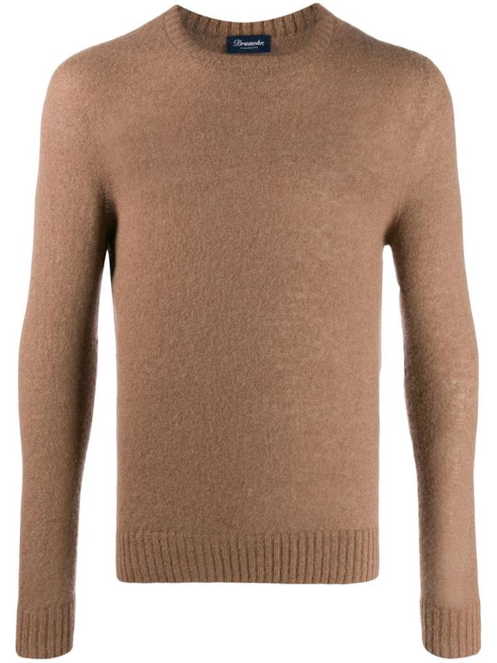 Drumohr Fitted Jumper - Brown