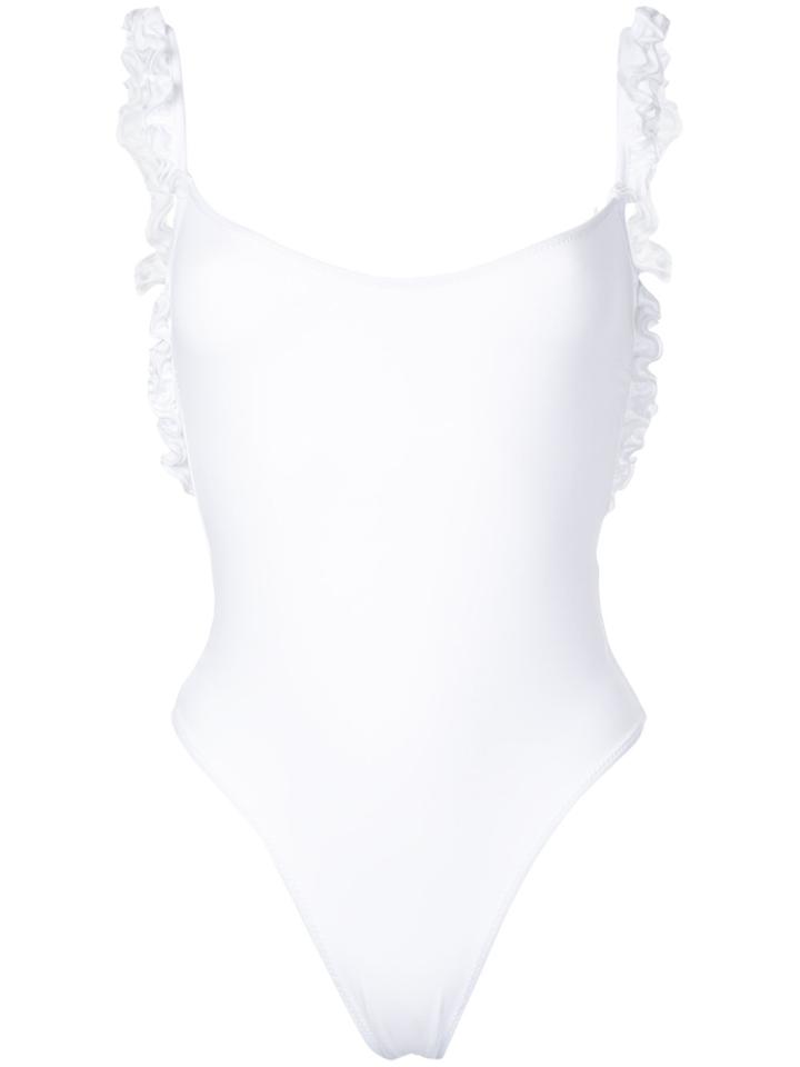La Reveche Frill Trim Bikini - White